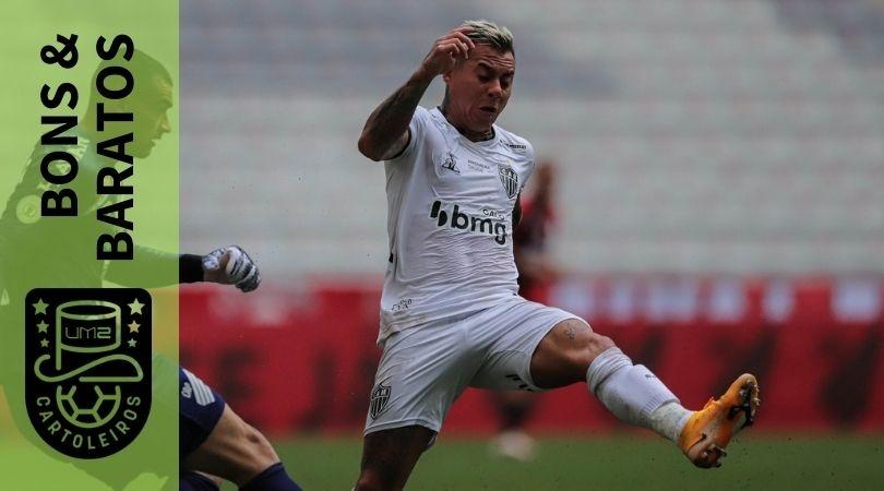 O atacante Vargas, do Atlético-MG, é uma opção boa e barata para a rodada 30 do Cartola FC