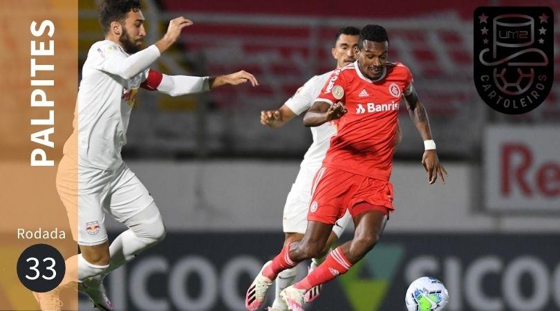 Internacional e Bragantino fazem um dos jogos mais esperados da rodada 33 do Brasileirão.