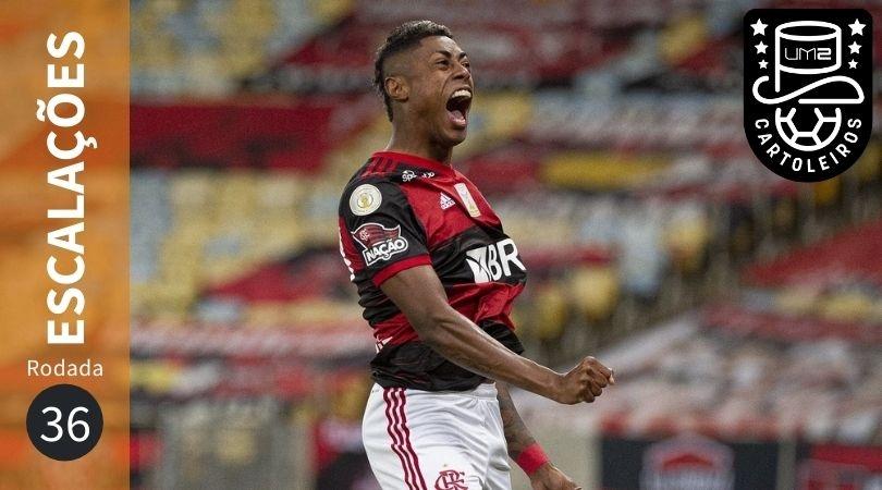 Bruno Henrique está entre os prováveis do Flamengo para a rodada 36 do Brasileirão.