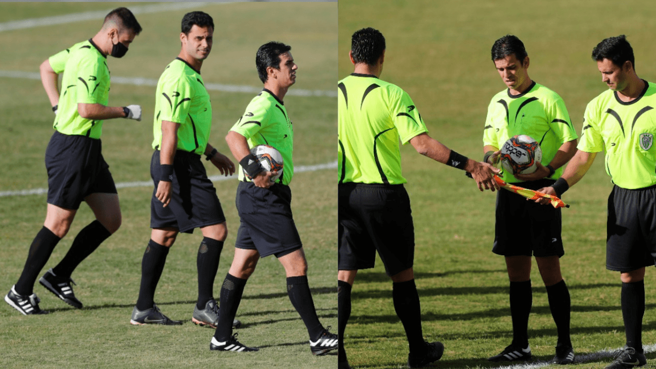 Assistentes esquecem bandeirinhas, e árbitro retirado de escala “salva” clássico