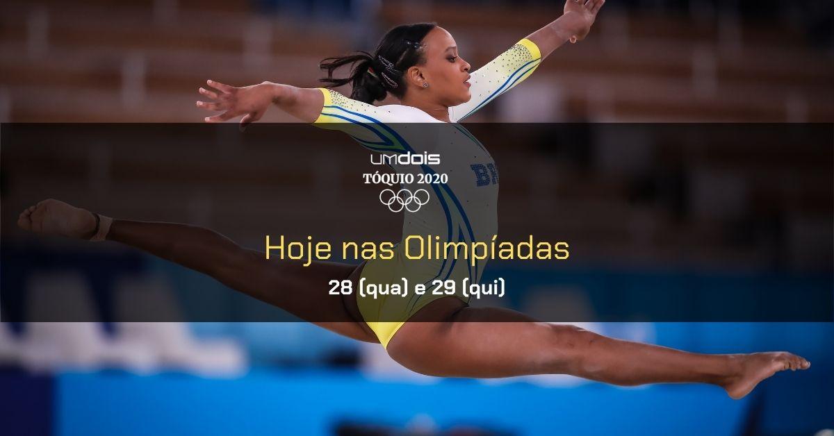 Programação da Olimpíada nesta quarta (28) e quinta (29); o que assistir, canais e horários