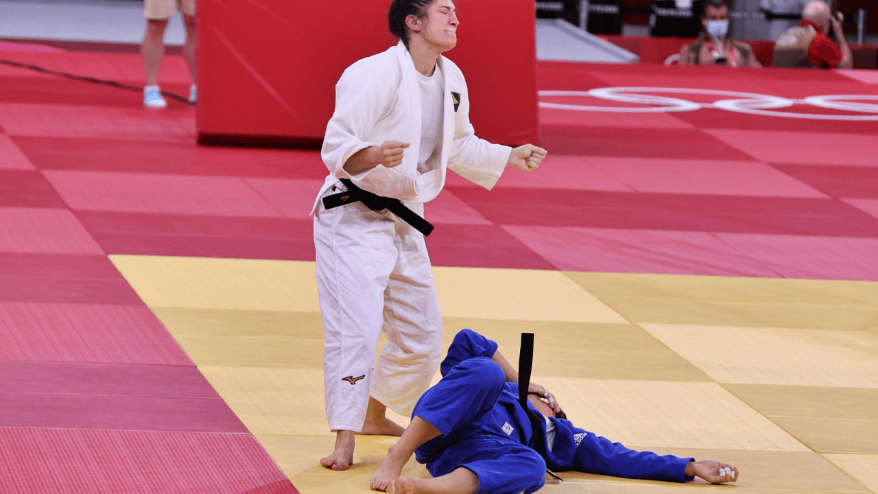 Judoca Mayra Aguiar em Tóquio