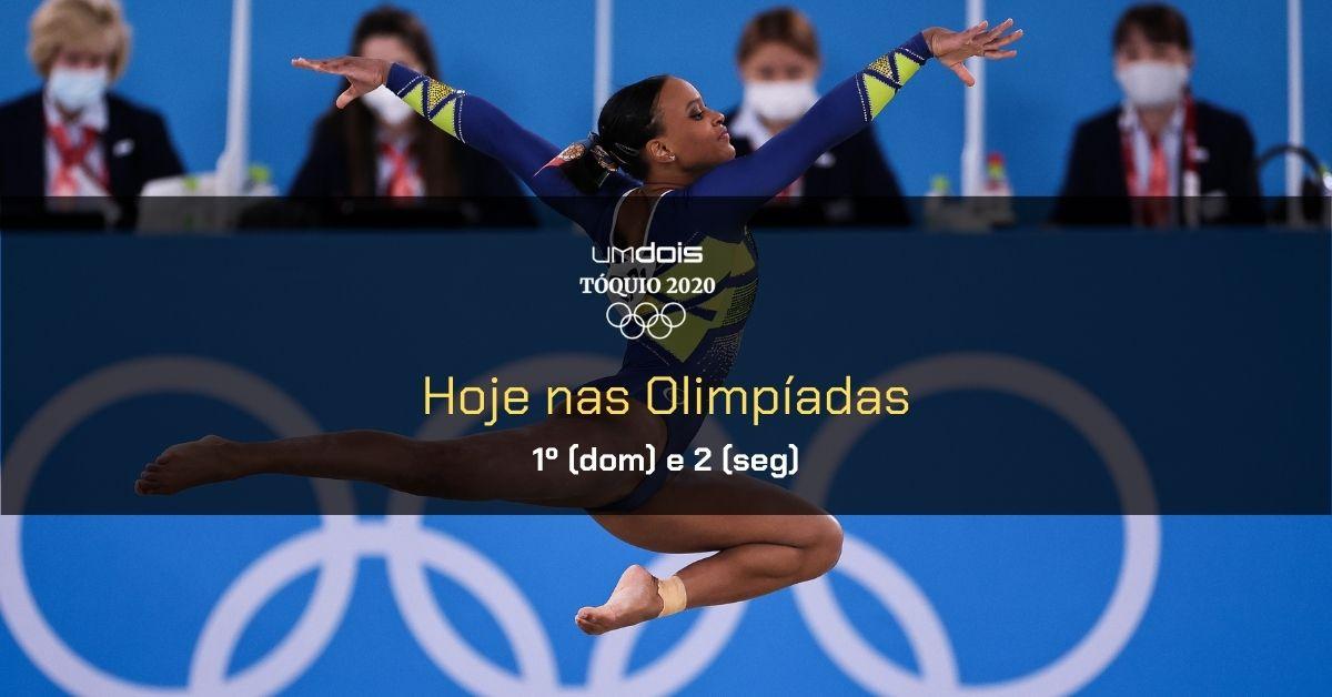 Programação da Olimpíada neste domingo (1º) e segunda (2); o que assistir, canais e horários