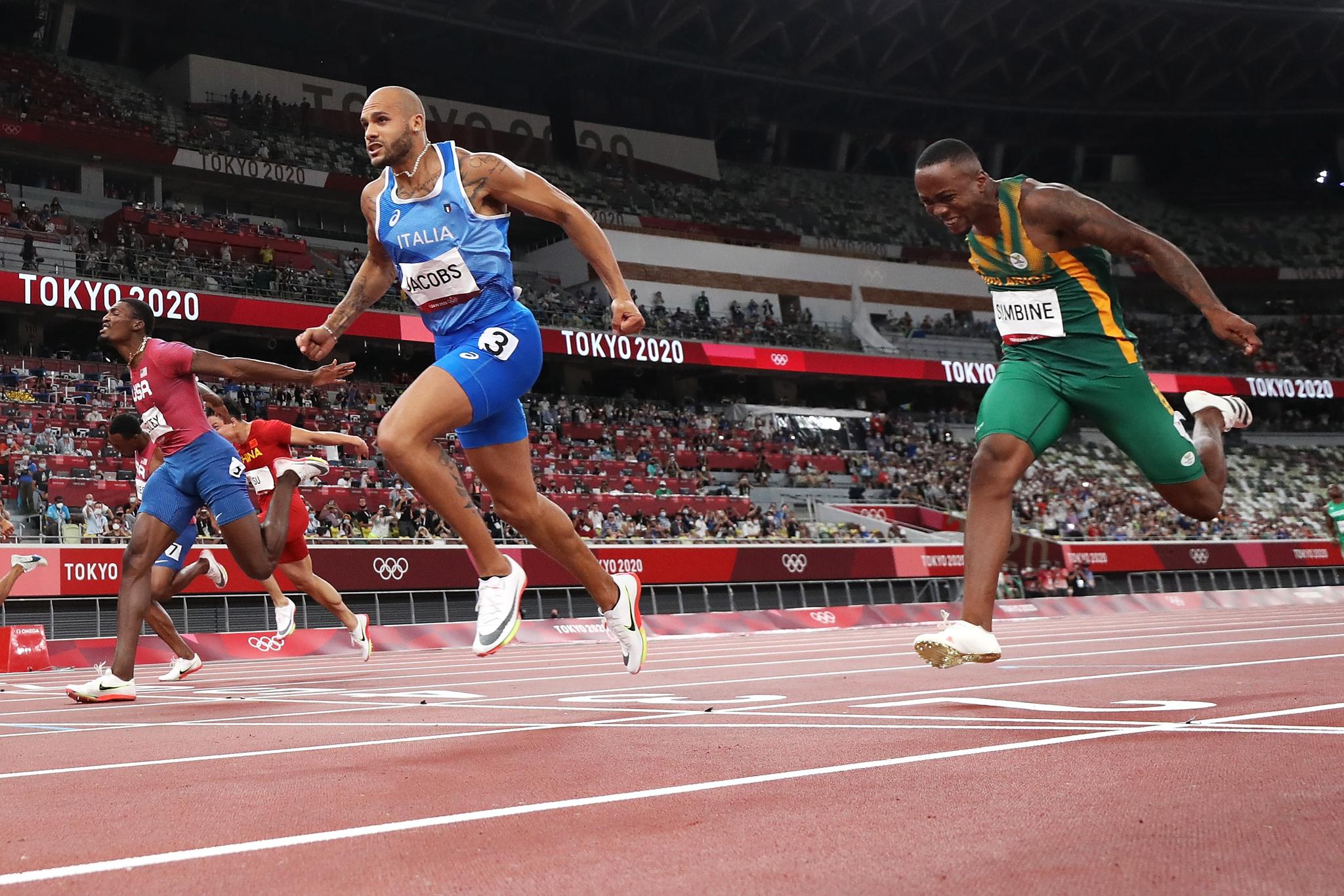 Italiano surpreende e conquista o ouro nos 100m