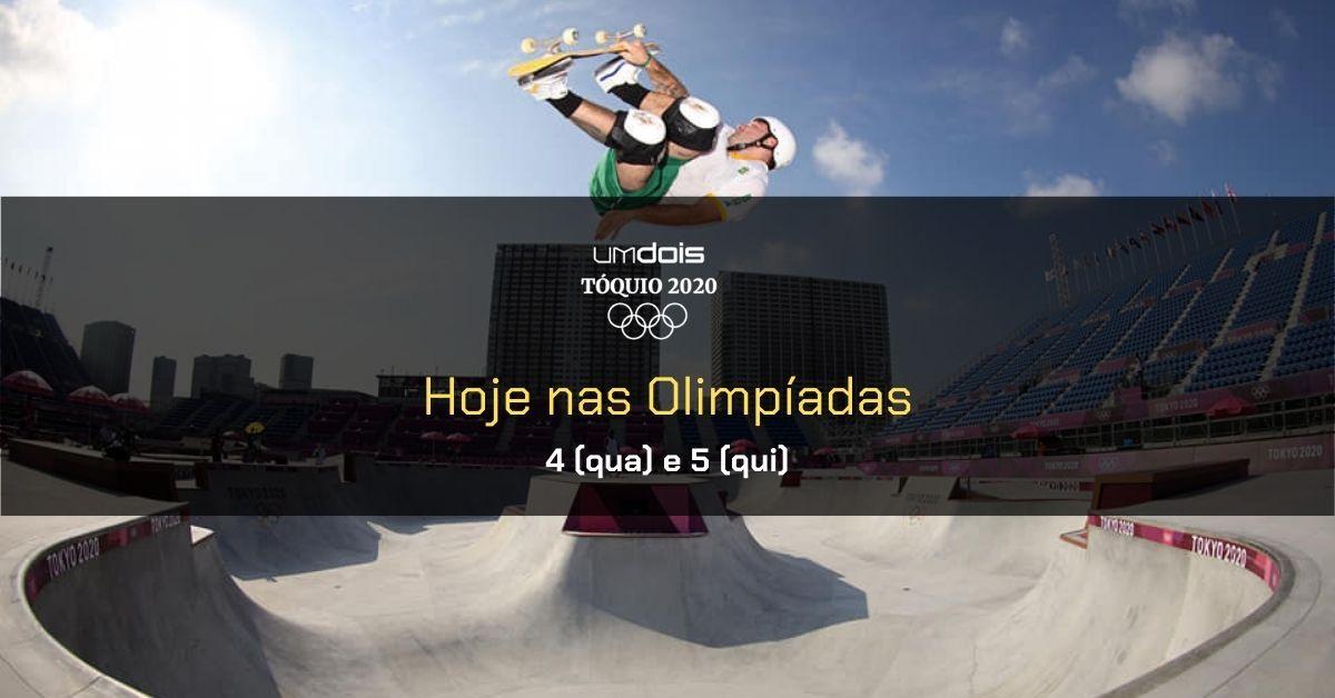 Programação da Olimpíada nesta quarta (4) e quinta (5); o que assistir, canais e horários