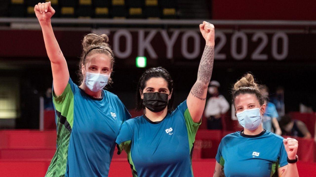 Brasil fatura bronze por equipes no tênis de mesa na Paralimpíada
