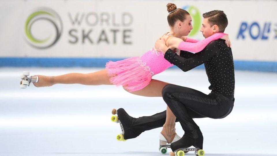 Apresentação durante a Copa do Mundo de Patinação Artística sobre Rodas de 2022, na cidade italiana de Trieste. Foto:  Raniero Corbelletti/World Skate