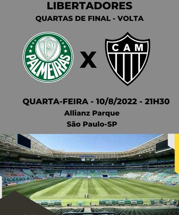 Atlético-MG x Palmeiras ao vivo: onde assistir ao jogo da Libertadores  online