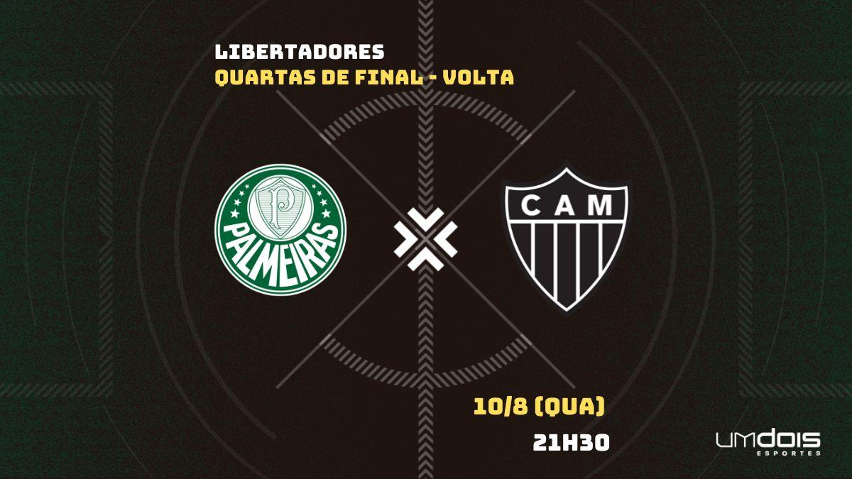 Onde assistir ao vivo o jogo Palmeiras x Atlético-MG hoje, quarta-feira,  10; veja horário