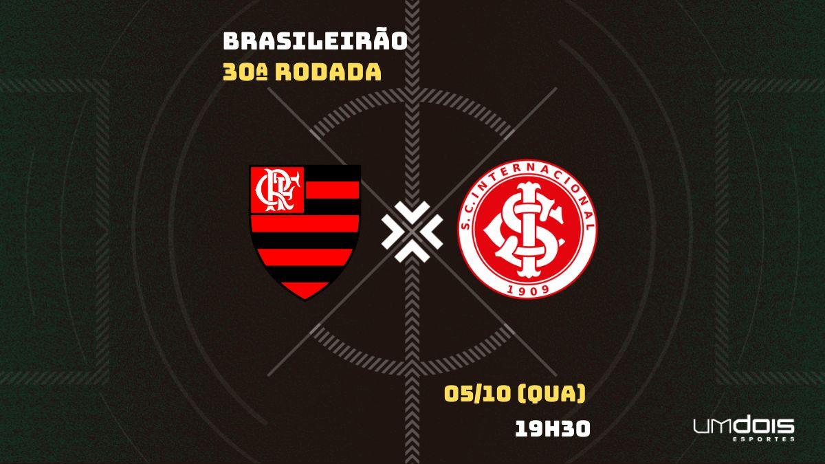 Flamengo x Internacional: onde assistir ao vivo, horário e escalações, brasileirão série a
