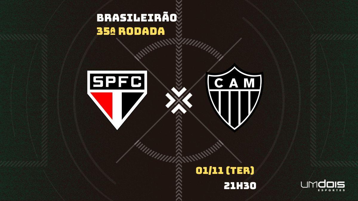 Atlético-MG x São Paulo: onde assistir, hora, escalações e arbitragem