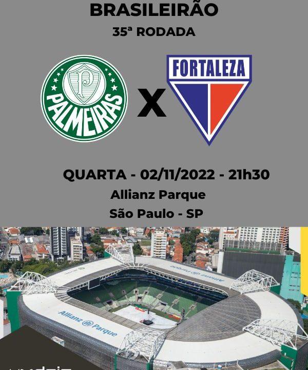 Onde assistir Palmeiras x Fortaleza AO VIVO pelo Campeonato Brasileiro