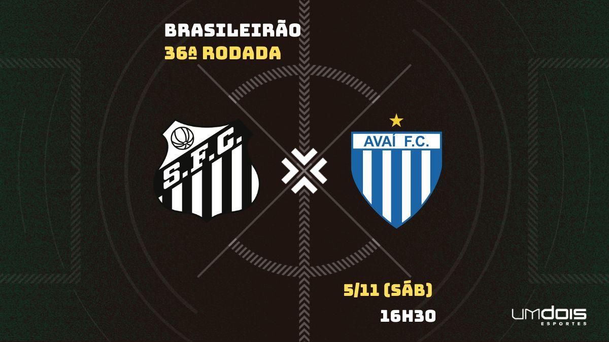 Santos x Avaí: onde assistir ao vivo, horário, escalações e arbitragem