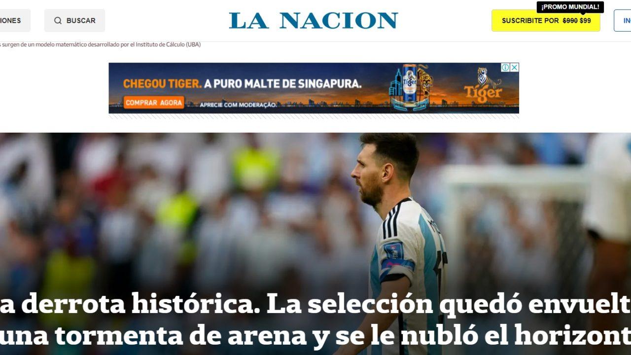 Capa do La Nación
