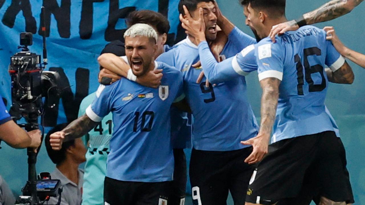 Copa 2022: Uruguai vence Gana por 2 a 0, mas é eliminado do torneio
