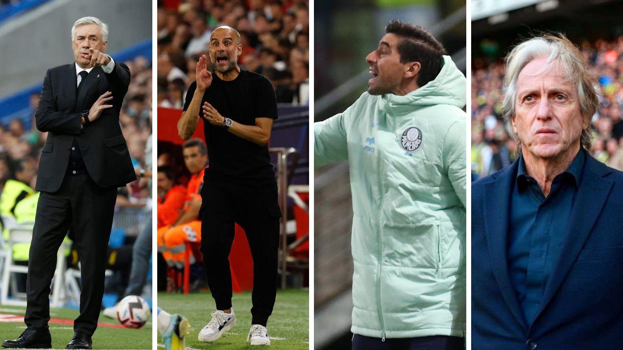 Ancelotti, Guardiola, Abel Ferreira e Jorge Jesus