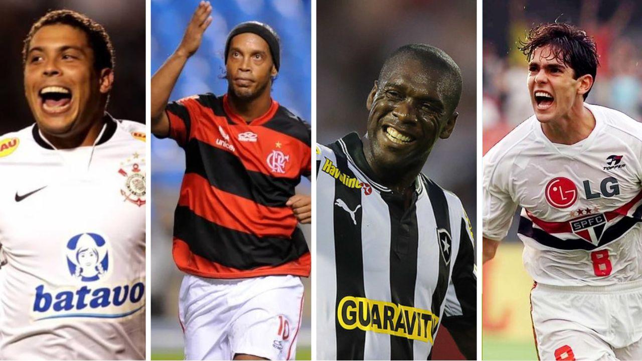 Grandes nomes do futebol mundial já jogaram no Brasil