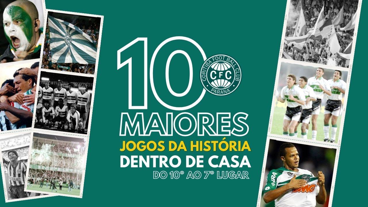 Os 10 maiores jogos da história do Coritiba em casa; veja eleitos – 10º ao 7º lugar