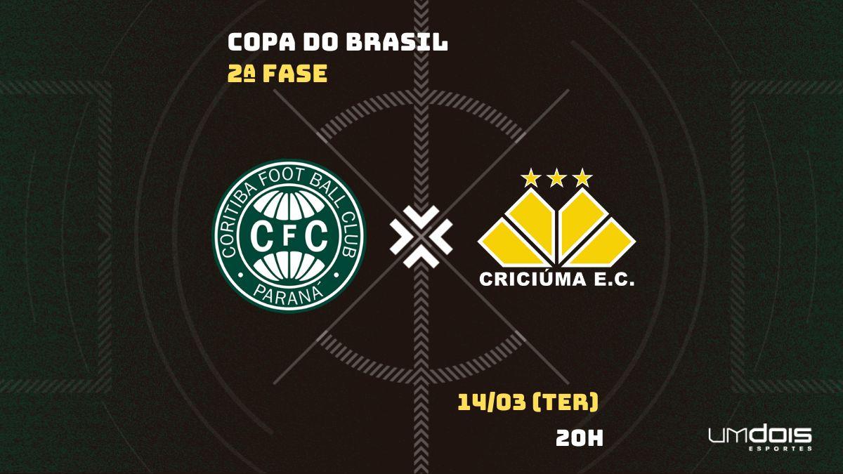 Coritiba x Criciúma: horário e onde assistir ao vivo e online ao jogo pela  Copa do Brasil - Lance!
