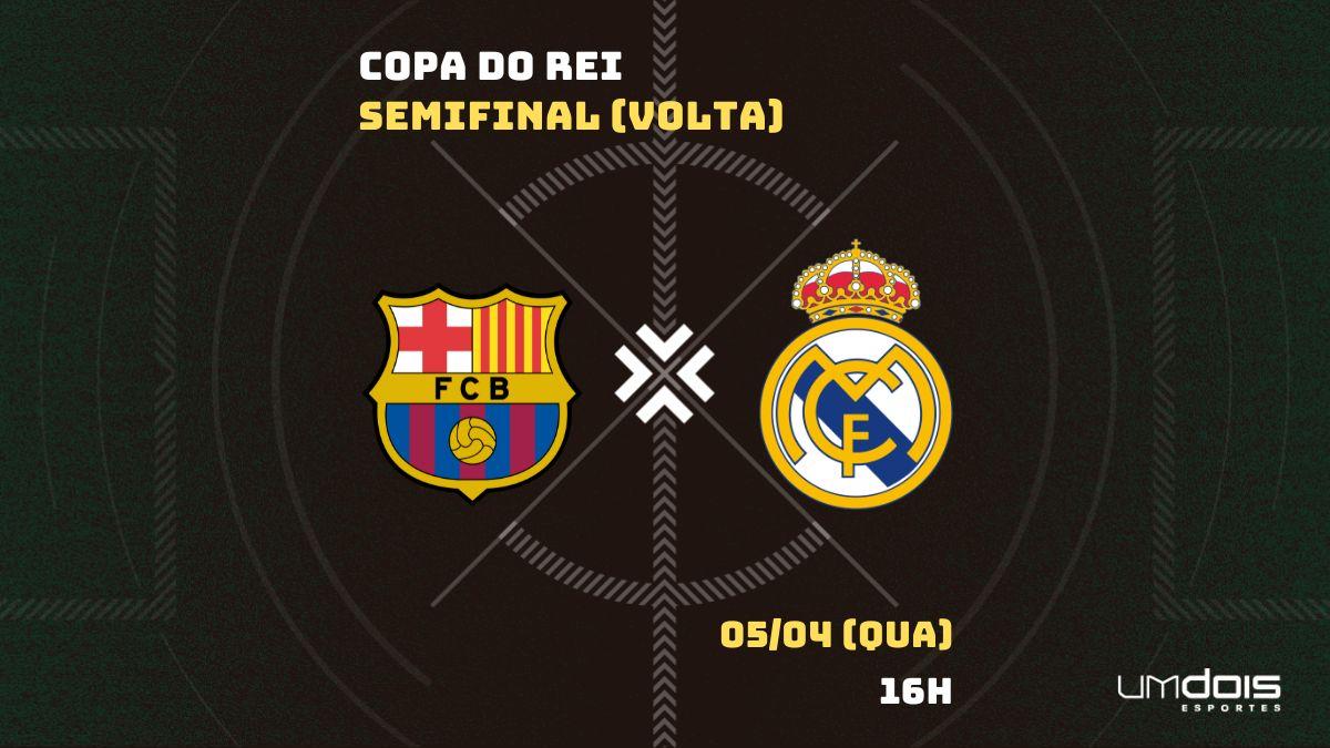 Barcelona x Real Madrid: escalações prováveis, como assistir, data e horário