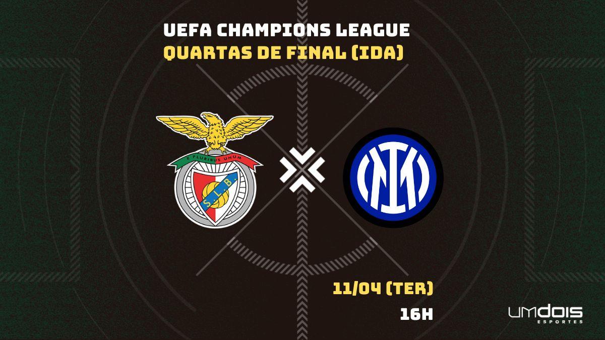 Inter de Milão x Benfica: onde assistir, horário e prováveis