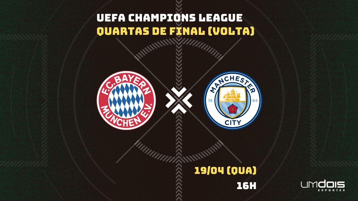 Bayern x Manchester City: onde assistir, horário e escalações do