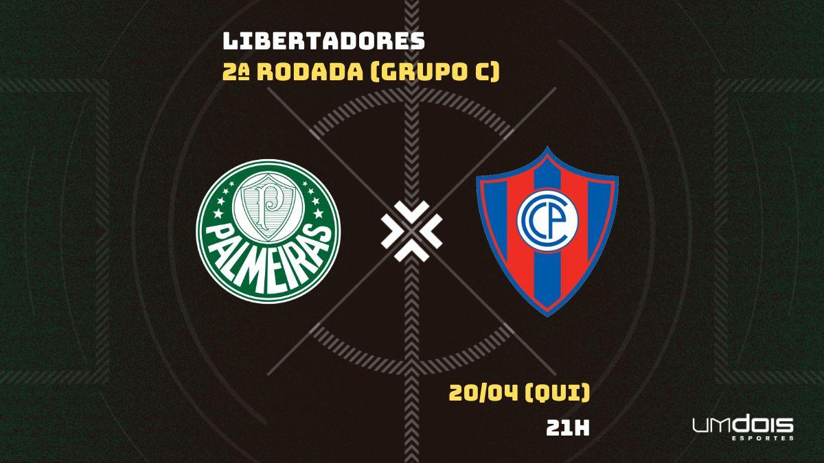 Palmeiras x Cerro Porteño hoje; veja horário e onde assistir ao vivo o jogo  da Libertadores