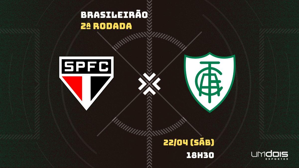 São Paulo x América-MG: Escalações prováveis, como assistir, data e horário