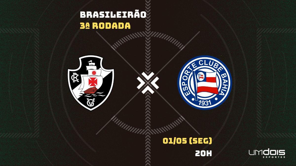 Vasco x Bahia: Escalações prováveis, como assistir, data e horário