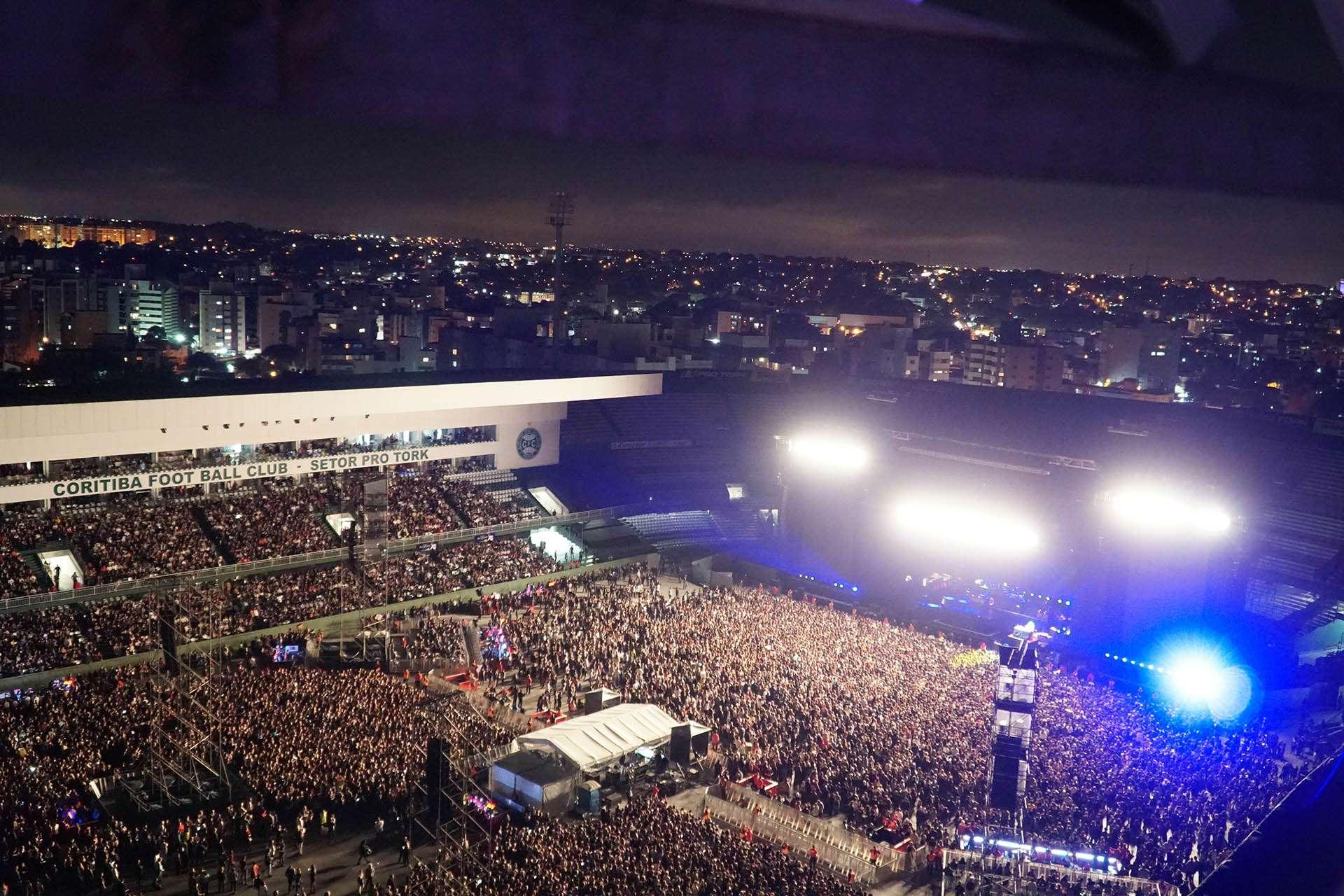 O Couto Pereira vai receber o Foo Fighters em 7 de setembro.