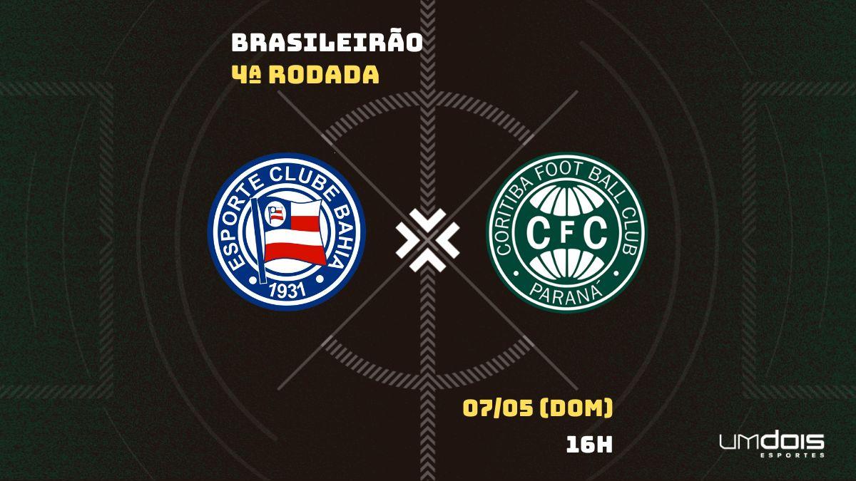 Bahia x Coritiba: Escalações prováveis, como assistir, data e horário