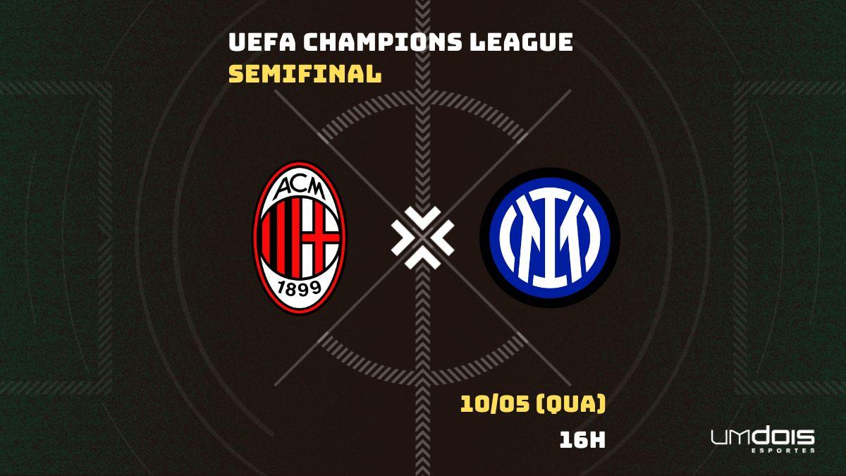 Milan x Inter de Milão ao vivo e online, onde assistir, que horas é,  escalação e mais da semifinal da Champions League
