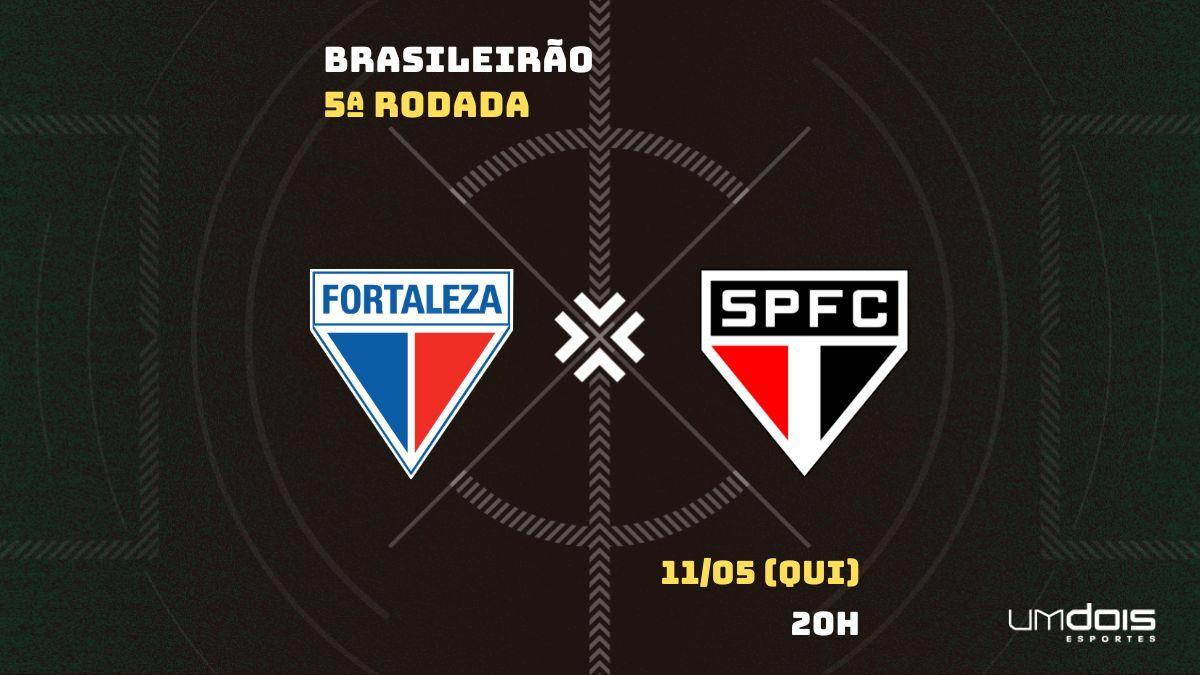 Fortaleza x São Paulo: onde assistir, horário, escalações e arbitragem