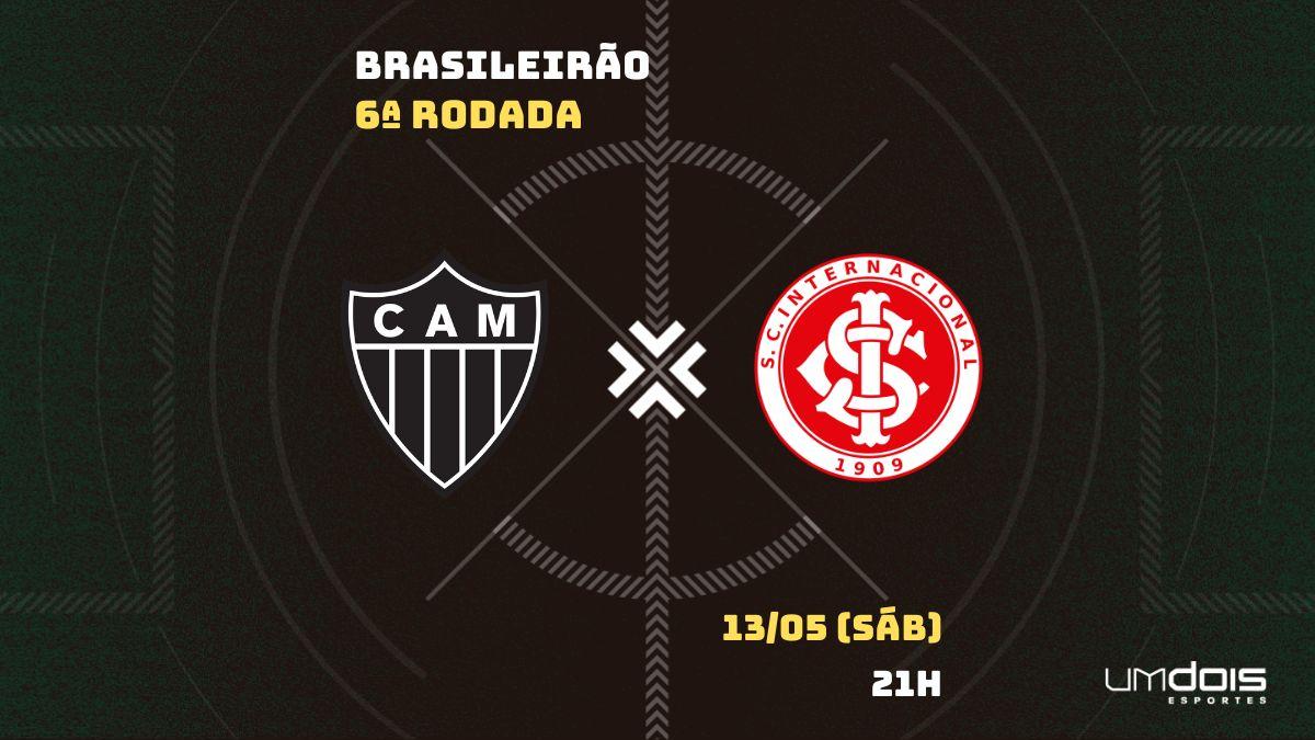 Atlético-MG x Internacional: onde assistir, horário, escalações e arbitragem