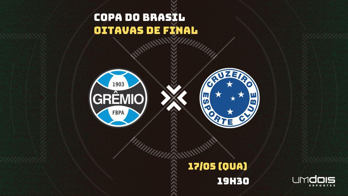 Grêmio x Cruzeiro: onde assistir, horário, escalações e arbitragem