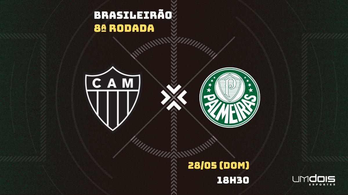 Atlético-MG x Palmeiras: onde assistir, horário, escalações e arbitragem
