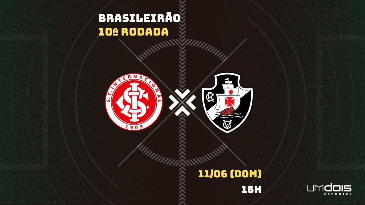 Internacional x Vasco: Escalações prováveis, como assistir, data e horário