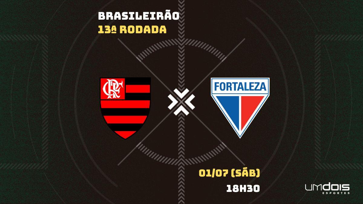 Flamengo x Fortaleza: Escalações prováveis, como assistir, data e horário