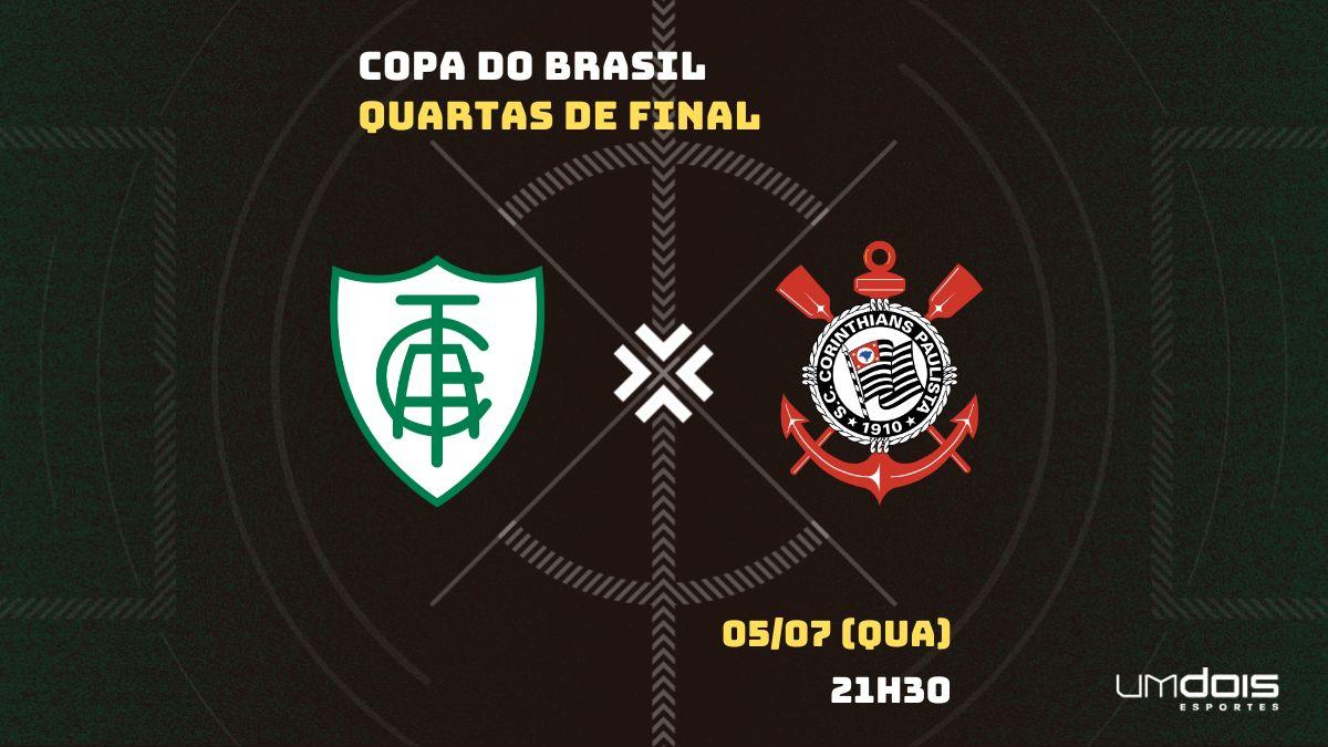 América-MG x Corinthians: Escalações prováveis, como assistir, data e horário