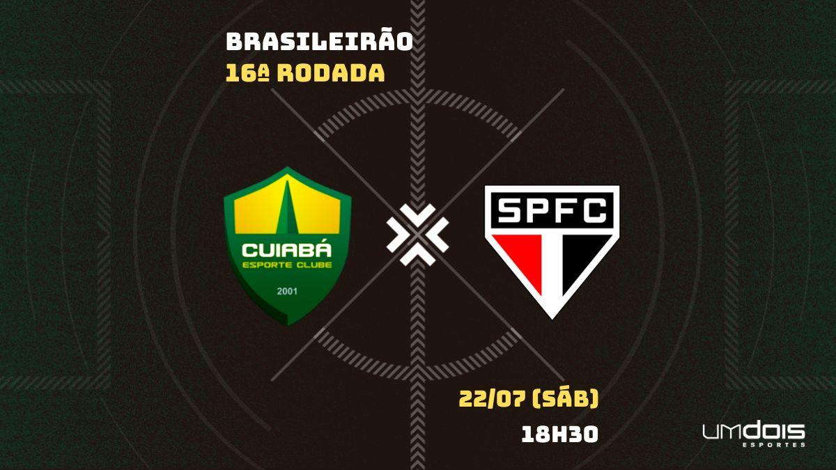 São Paulo x Cuiabá: veja onde assistir e horário do jogo do Brasileiro
