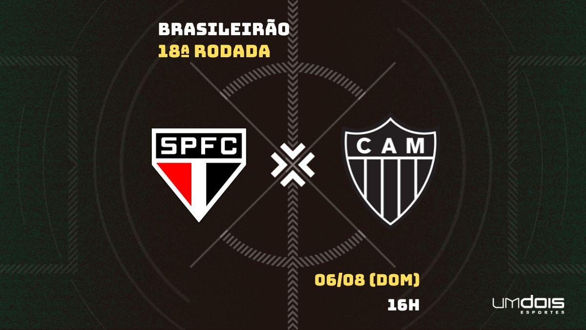 Atlético-MG x São Paulo: onde assistir ao jogo pelo Brasileirão
