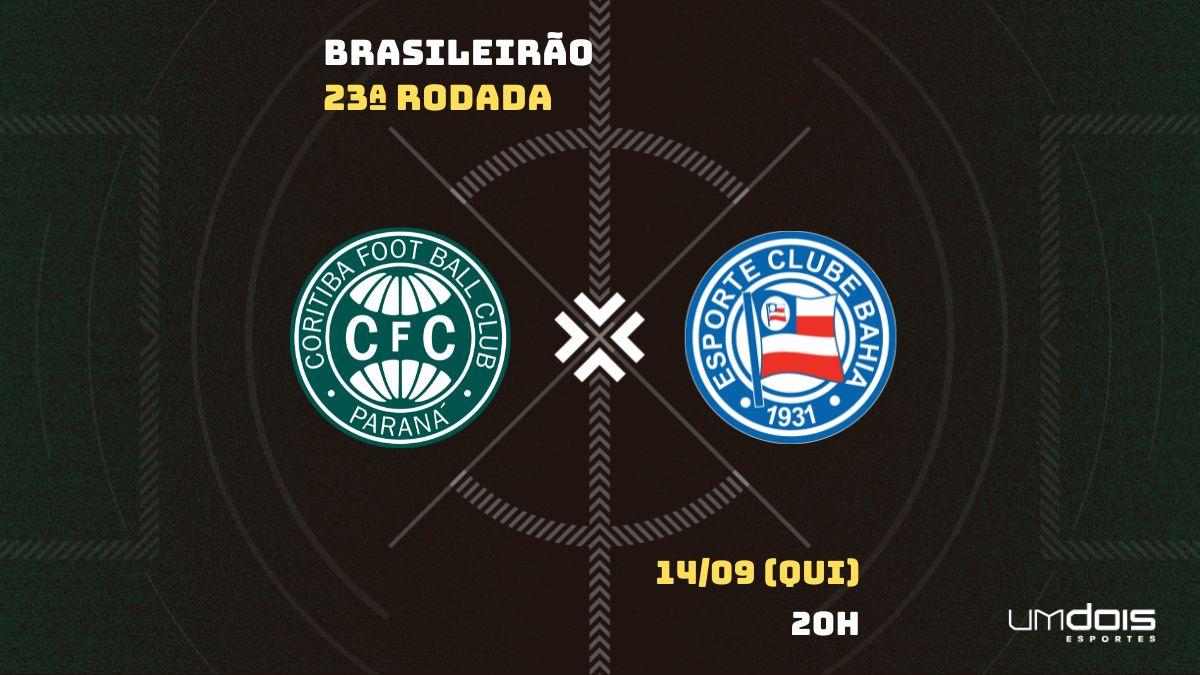 Onde vai passar o jogo do CORITIBA X BAHIA hoje (14/09)? Passa na