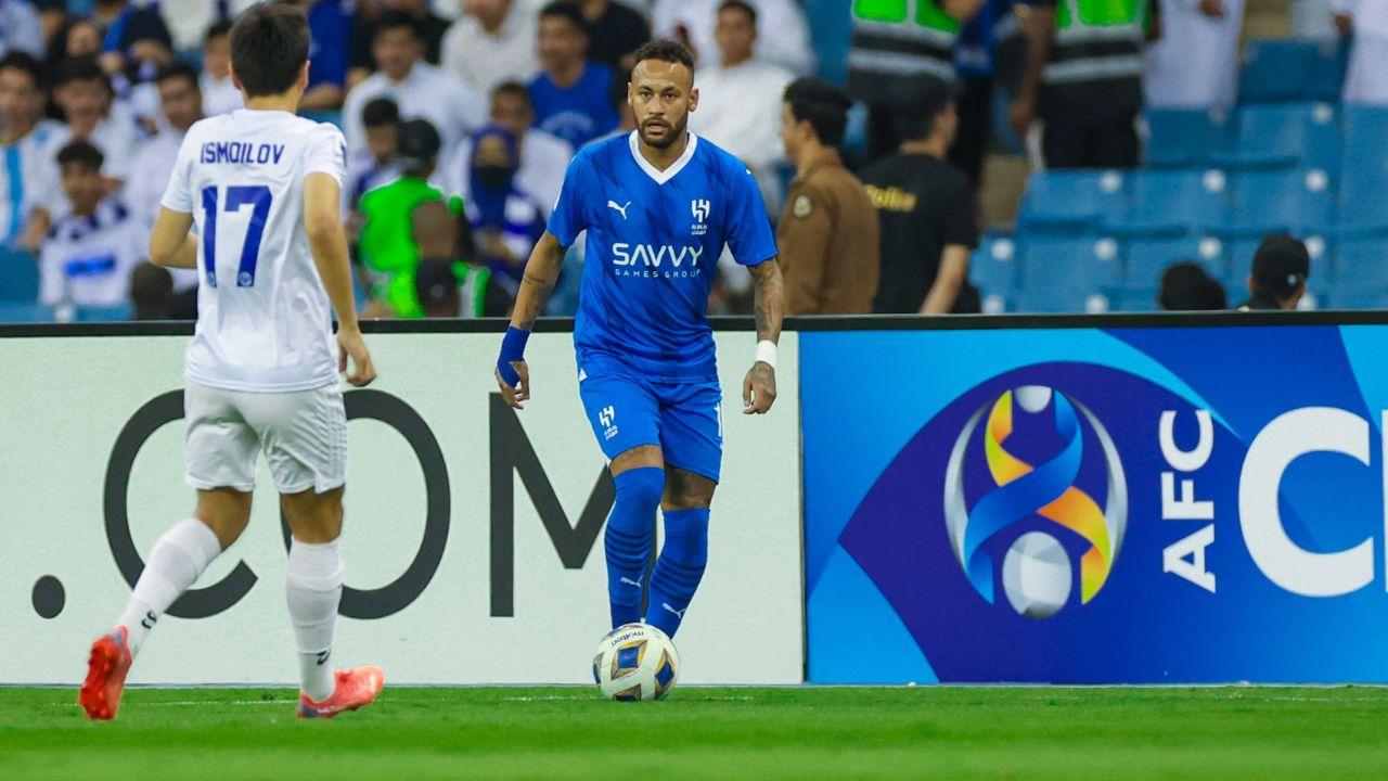 Neymar jogou pela primeira vez como titular pelo Al-Hilal