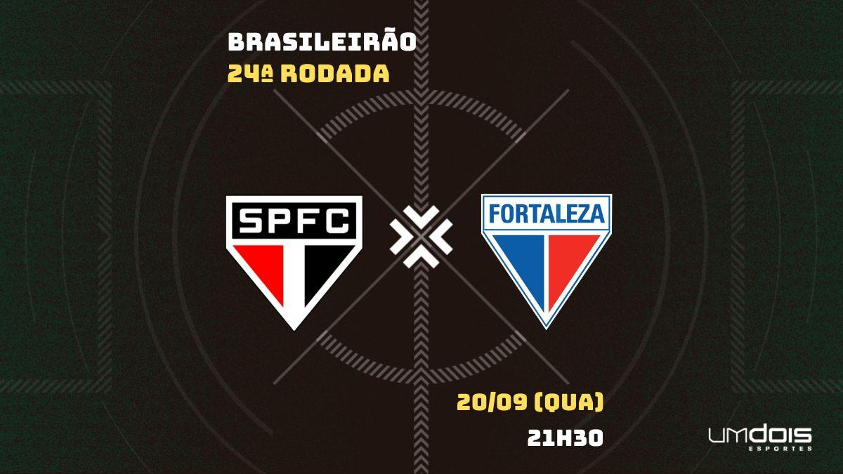 São Paulo x Fortaleza: Escalações prováveis, como assistir, data e horário