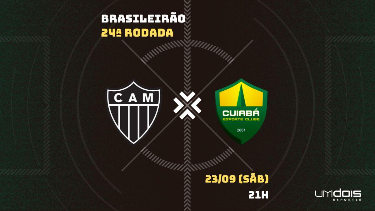 Atlético-MG x Cuiabá: Escalações prováveis, como assistir, data e horário