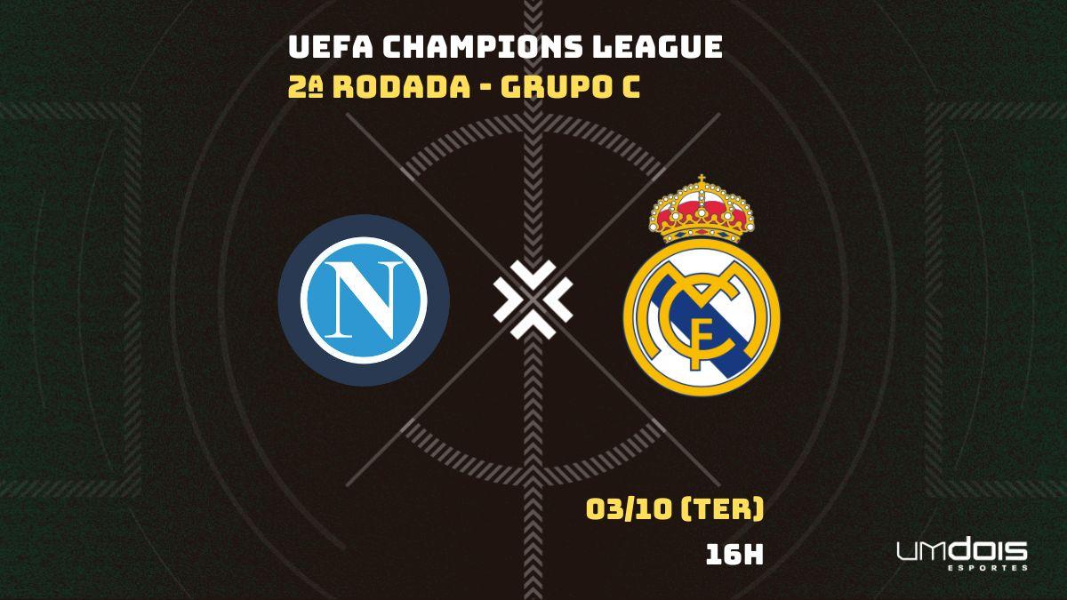 Napoli x Real Madrid: onde assistir ao jogo da Champions