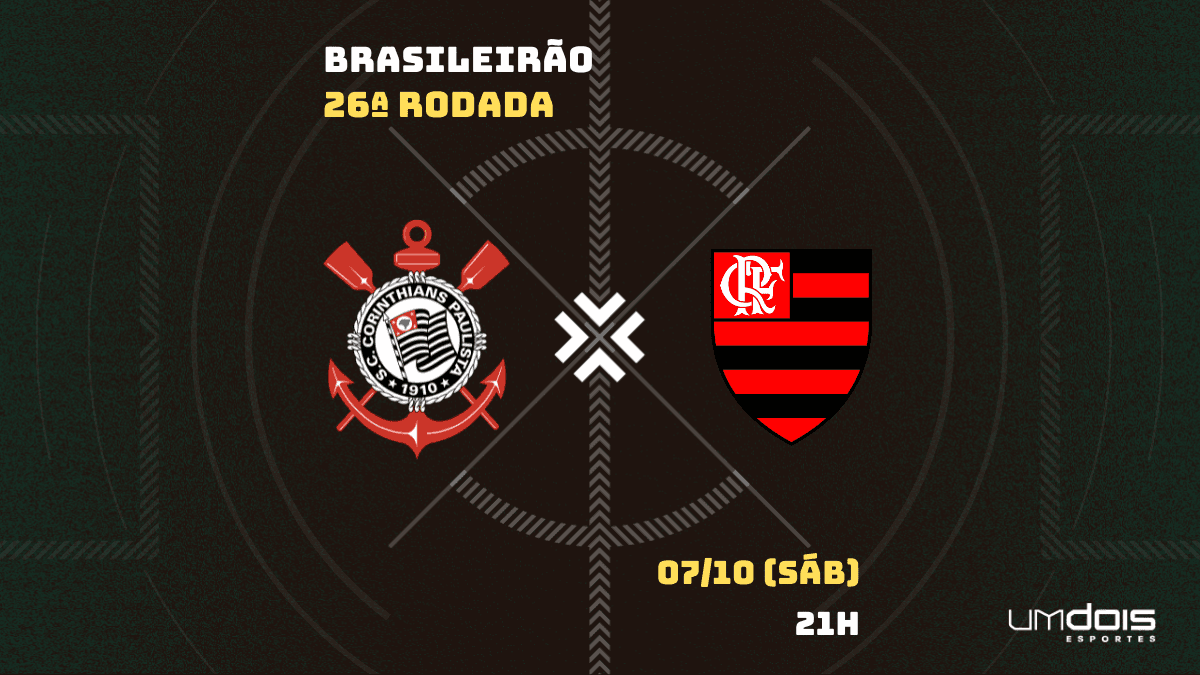 Corinthians x Flamengo: onde assistir, horário e escalações da partida pelo Brasileirão