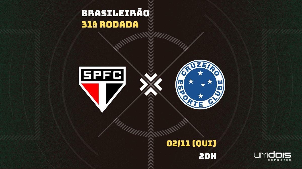 São Paulo x Cruzeiro: onde assistir ao vivo, horário e escalações do jogo  pelo Brasileirão