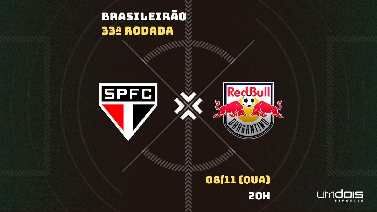 São Paulo x Red Bull Bragantino pelo Brasileirão 2023: onde