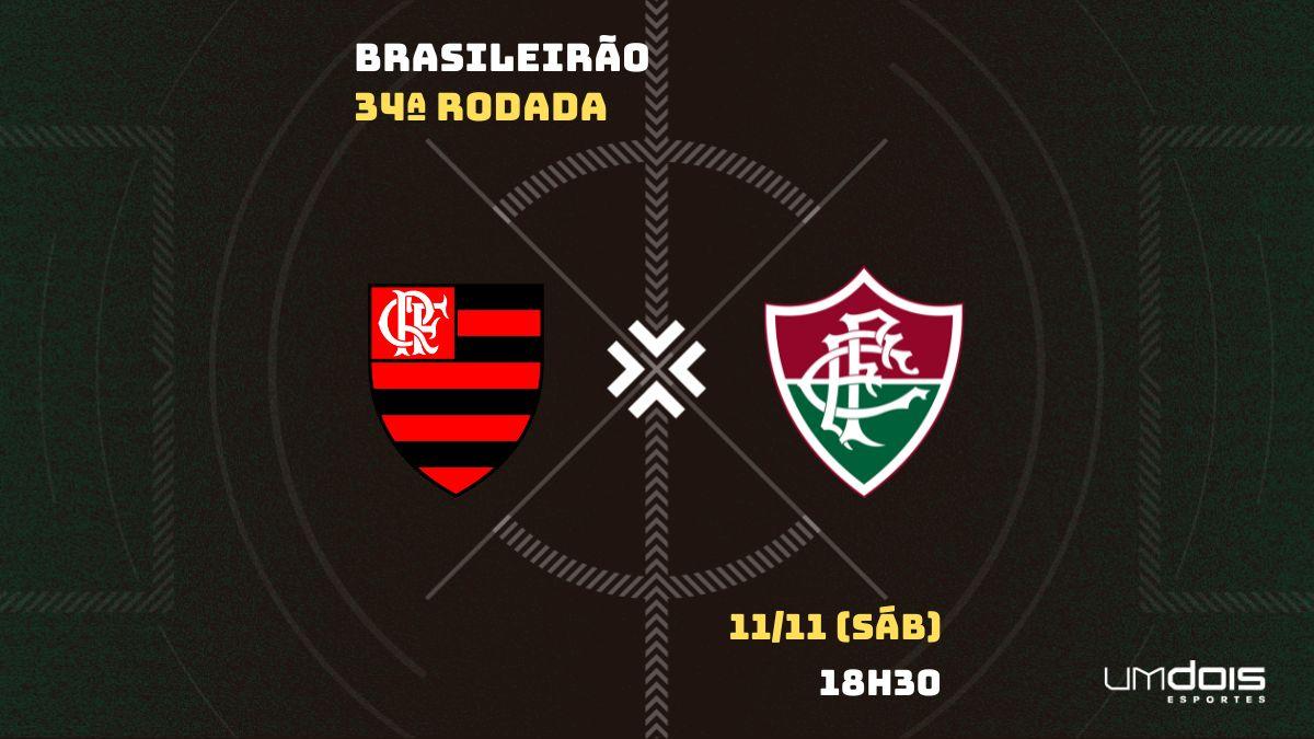 Flamengo x Fluminense ao vivo 11/11/2023 - Brasileirão Série A